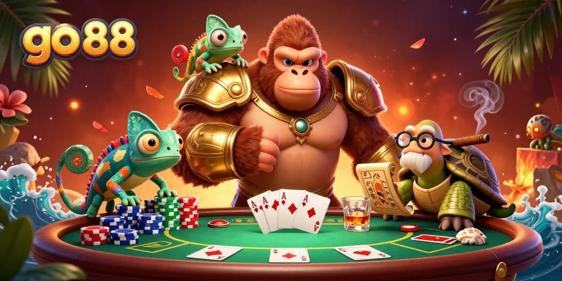 Experience the thrills of go 88 while a gorilla king dominates the poker scene with dynamic gameplay.