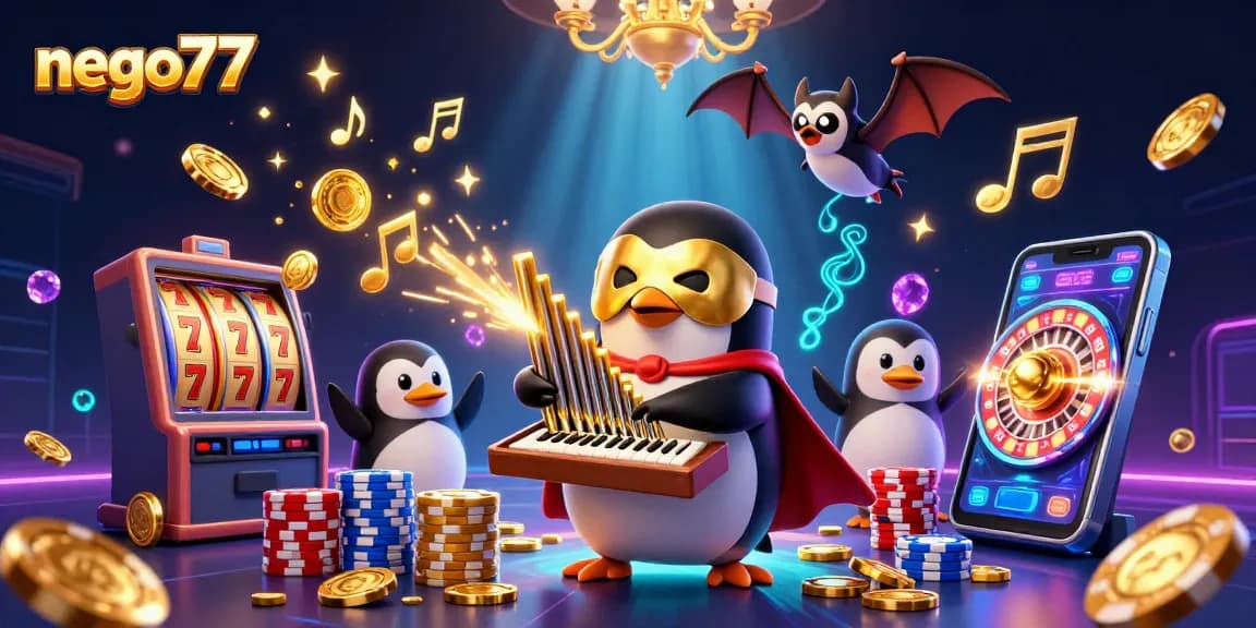 Nego77 offers high RTP slot opportunities with dynamic gameplay and vibrant visuals in this thrilling casino scene.