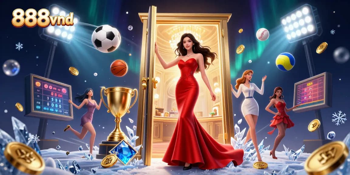 Experience thrilling gameplay at 888vnd with dynamic sports betting elements among a vibrant casino atmosphere.