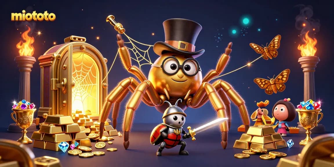 Experience miototo's thrilling action with this enchanting casino scene, rich in treasures and excitement.