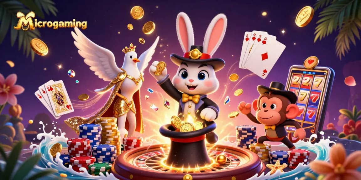 Menghadirkan Microgaming sebagai penyedia slot online yang memukau dengan karakter magis dan elemen perjudian interaktif.