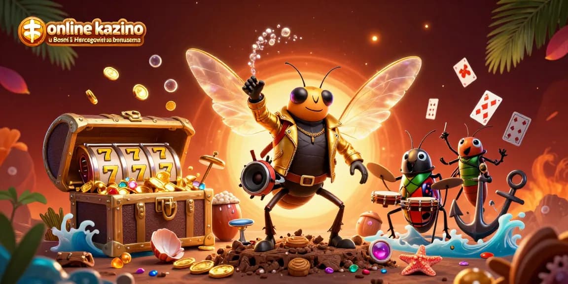 Experience the excitement of online kazino u Bosni i Hercegovini sa bonusima with vibrant slot elements and a dynamic cast.