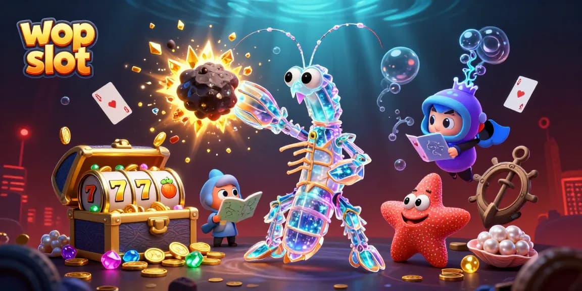 Experience thrilling wins with wop slot, showcasing dynamic casino gameplay and vibrant slot reels.