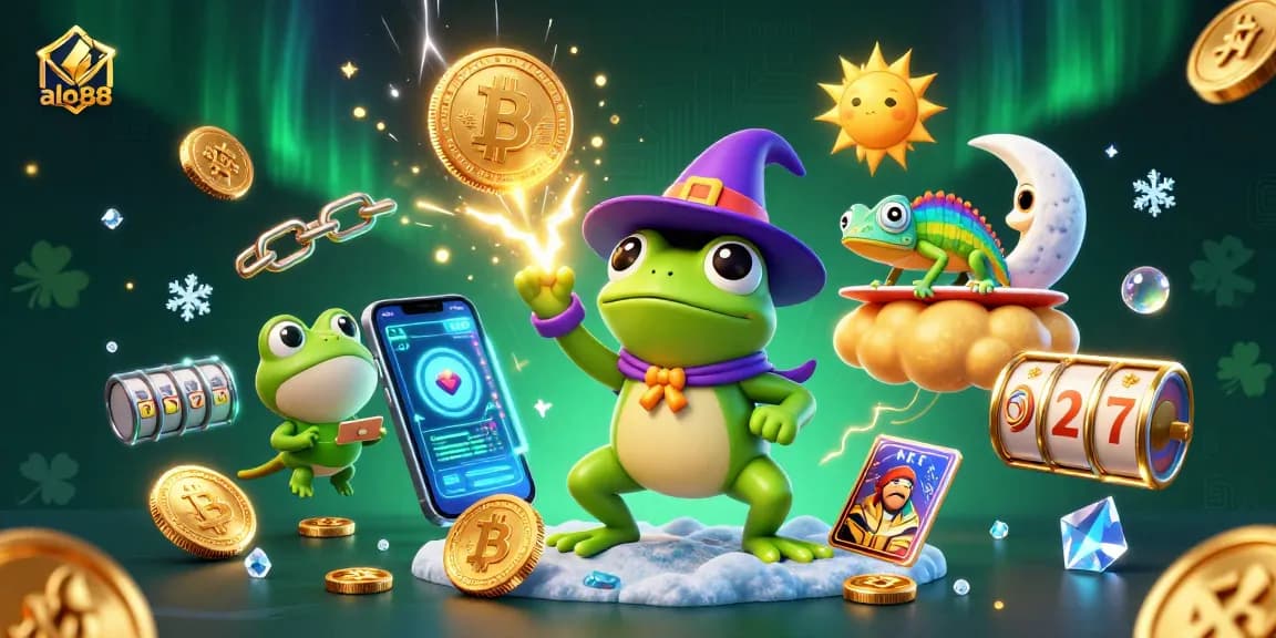 Spin and win with alo88 in a vibrant 3D casino scene filled with golden coins and dynamic game elements.