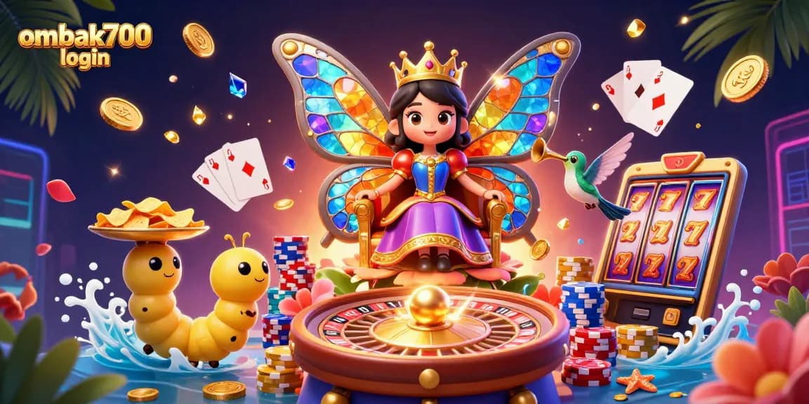 Permainan menarik di ombak700 login dengan ratu kupu-kupu dan elemen kasino cantik.