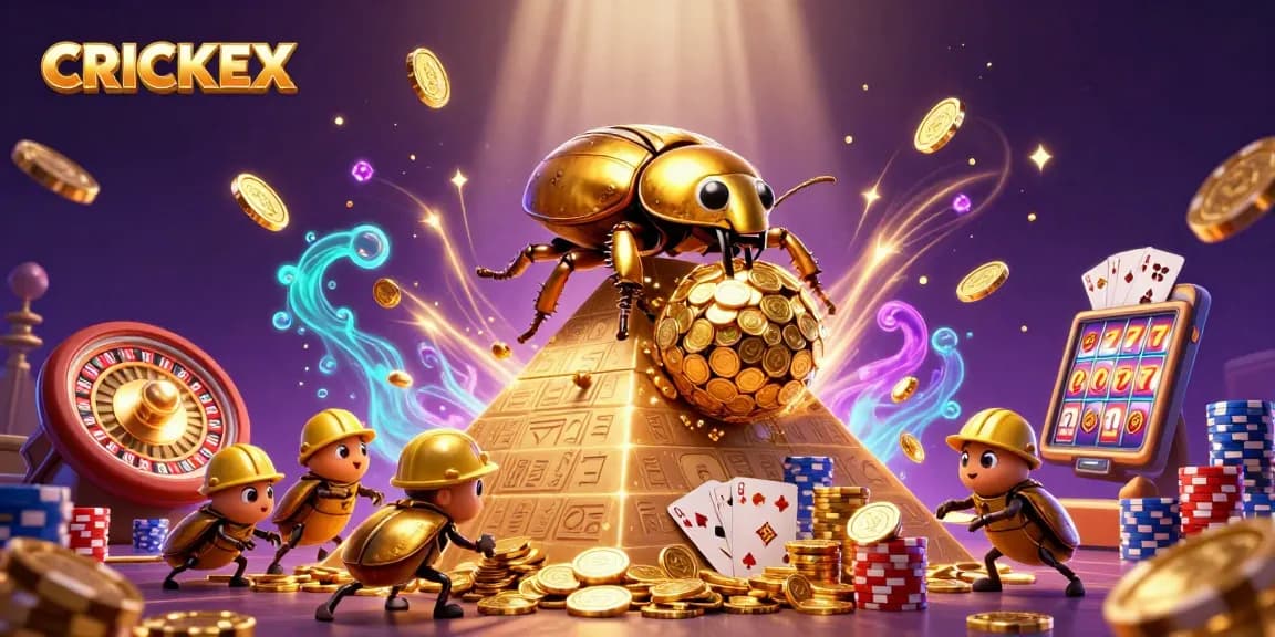 Engage in thrilling betting experiences with CRICKEX, featuring vibrant casino elements and dynamic visuals.