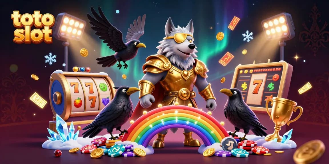 Experience toto slot excitement with dynamic gaming elements in a captivating casino scene.