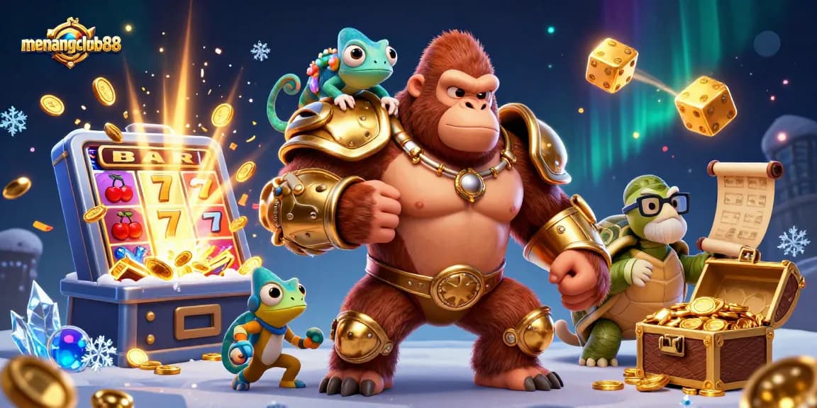 Experience excitement and wins at menangclub88 with dynamic characters and vibrant casino elements.