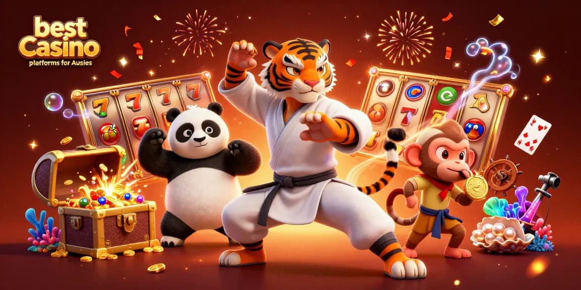 Engage in the best casino platforms for Aussies with exciting slots and vibrant fun illustrations.