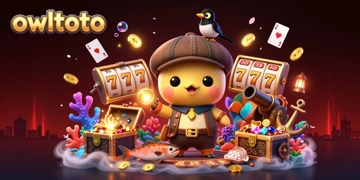 Experience the excitement at owltoto with playful characters and vibrant gambling elements.