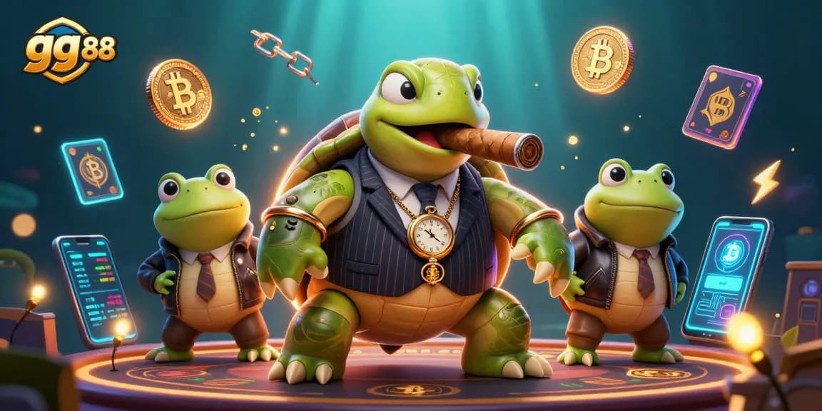 Join the excitement at gg 88 with stunning visuals of a snapping turtle mobster and frog enforcers!
