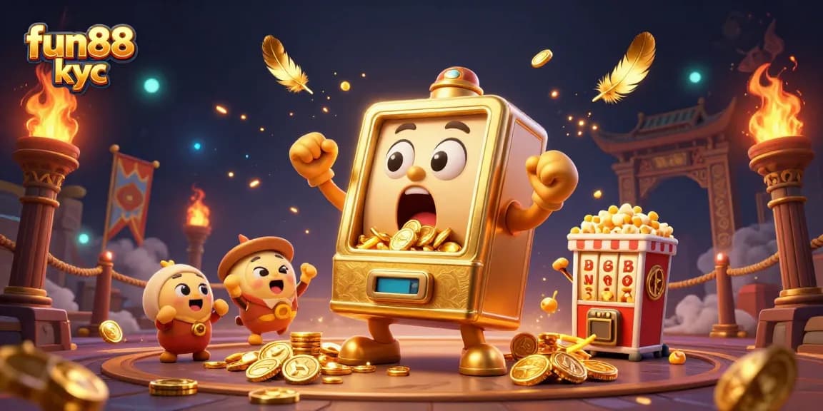 Khám phá thế giới thú vị của fun88 kyc với những máy đánh bạc vàng và giáo sư đang ăn mừng chiến thắng!