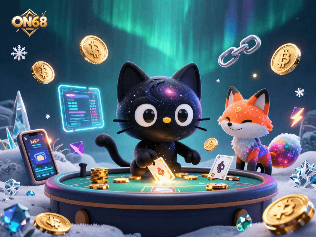 Engage with ON68 for exceptional gaming experiences with the captivating cosmic casino scene.
