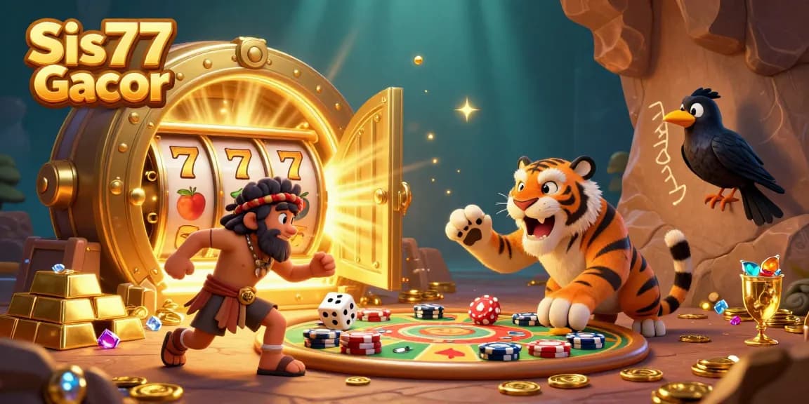 Menangkan permainan slot di Sis77 Gacor dengan karakter unik dan suasana kasino yang meriah.