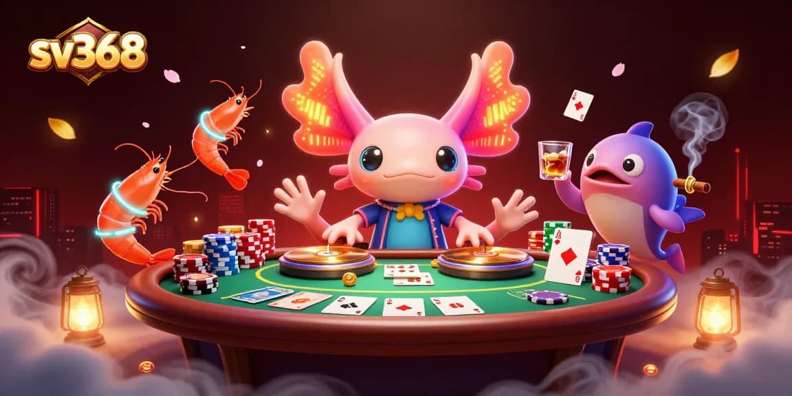 Win big at sv368 with a vibrant underwater casino party featuring poker and animated characters.