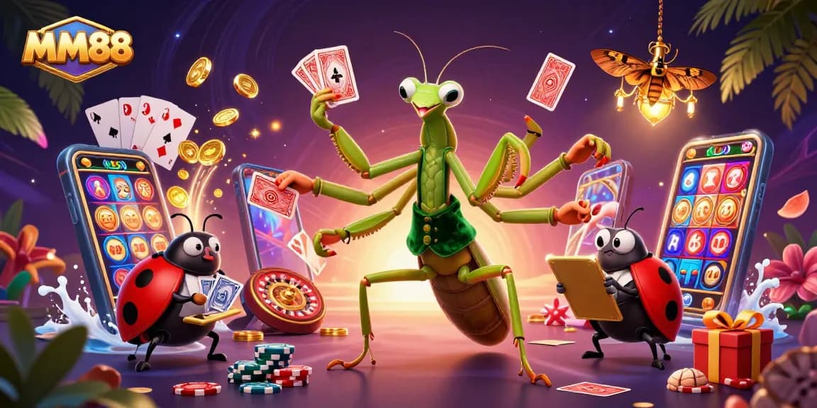 Engage with MM88's vibrant casino scene featuring exciting card games and dynamic slot action.