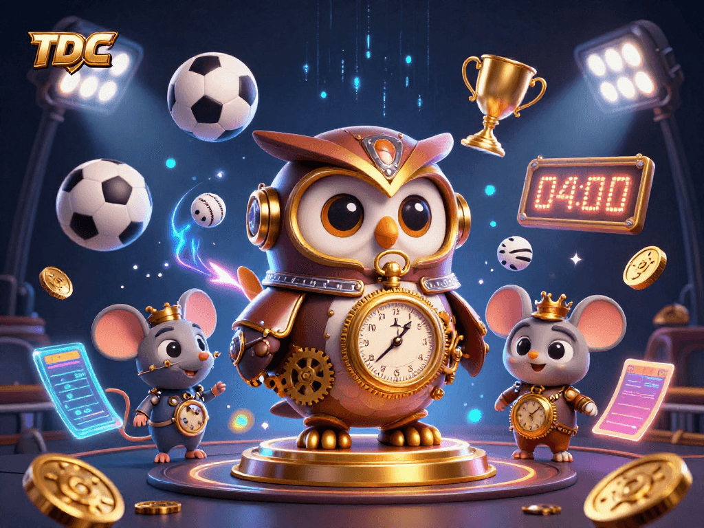 Experience the thrill of TDTC with a vibrant 3D casino scene showcasing action-packed sports betting.
