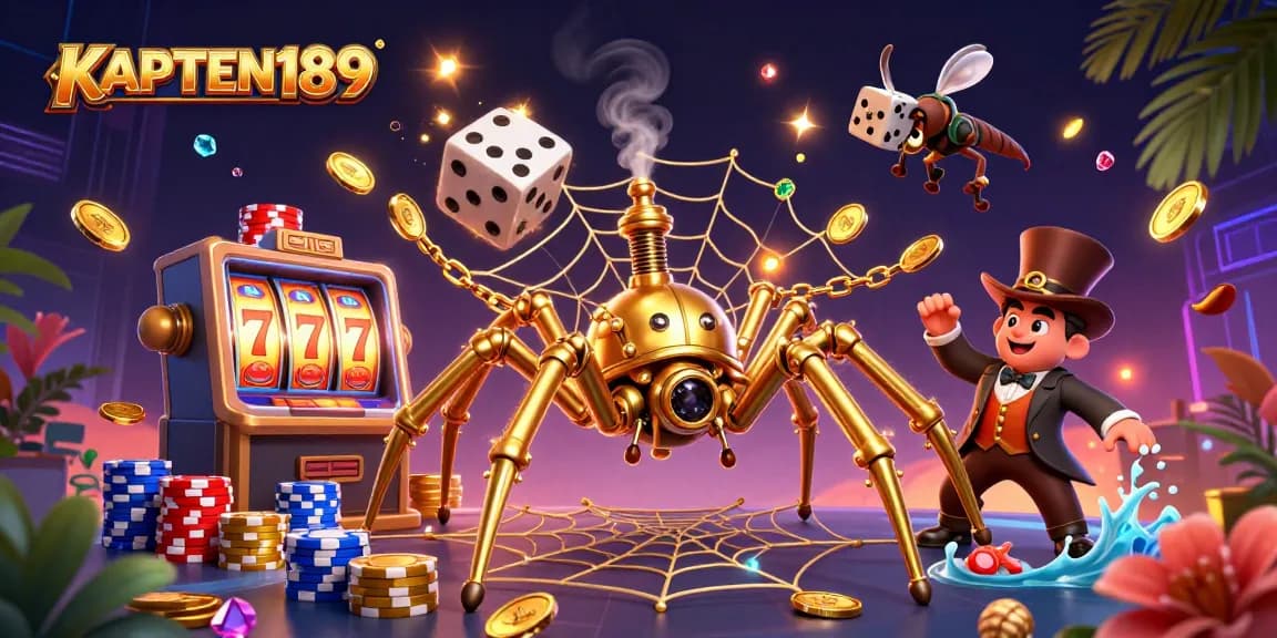 KAPTEN189 menghadirkan ilustrasi 3D luar biasa dengan elemen permainan slot yang penuh energi.
