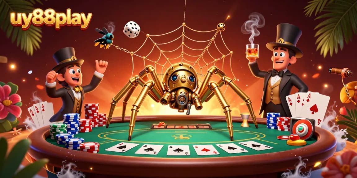 Engage with thrilling gameplay at uy88play featuring a dynamic 3D casino scene.