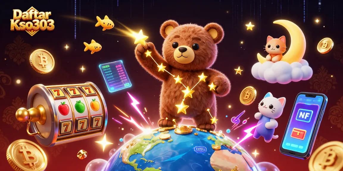 Daftar Kso303 menawarkan permainan slot menarik dengan karakter lucu yang menangkap koin ke bawah.
