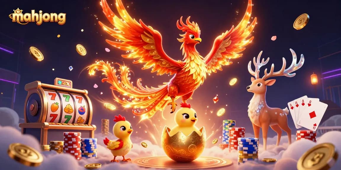 Engage in mahjong-themed slots with vibrant characters and dynamic casino elements.