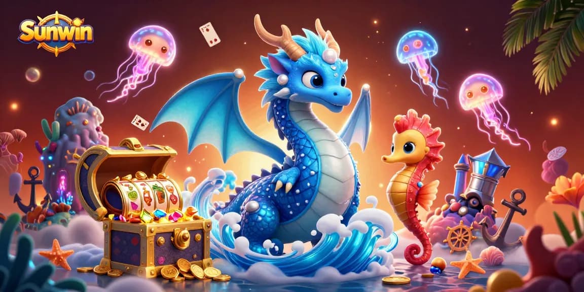 Sunwin offers players a thrilling gaming experience surrounded by vibrant underwater themes and dynamic casino elements.
