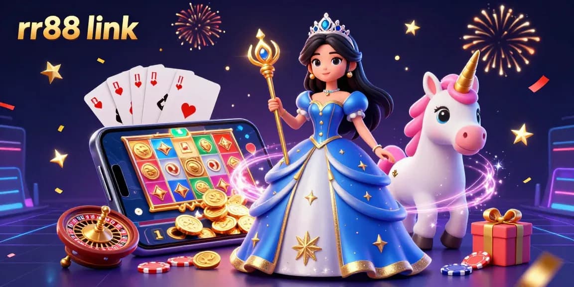 Experience thrilling gaming adventures at rr88 link with vibrant casino elements and enchanting characters.