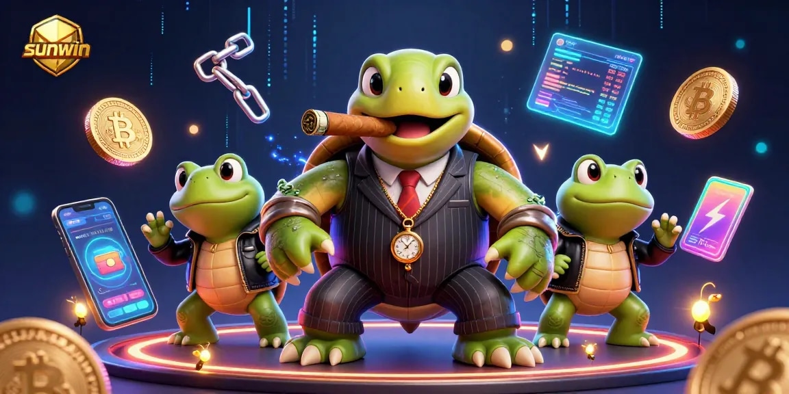 Experience thrilling gameplay at sunwin with a vibrant casino scene featuring unique characters.