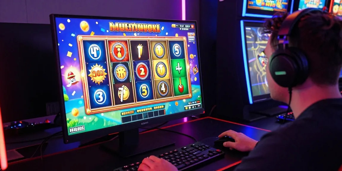 Pengalaman bermain slot gacor Fujiwin88 yang mendebarkan dengan suasana bermain yang meriah dan alat gaming modern.