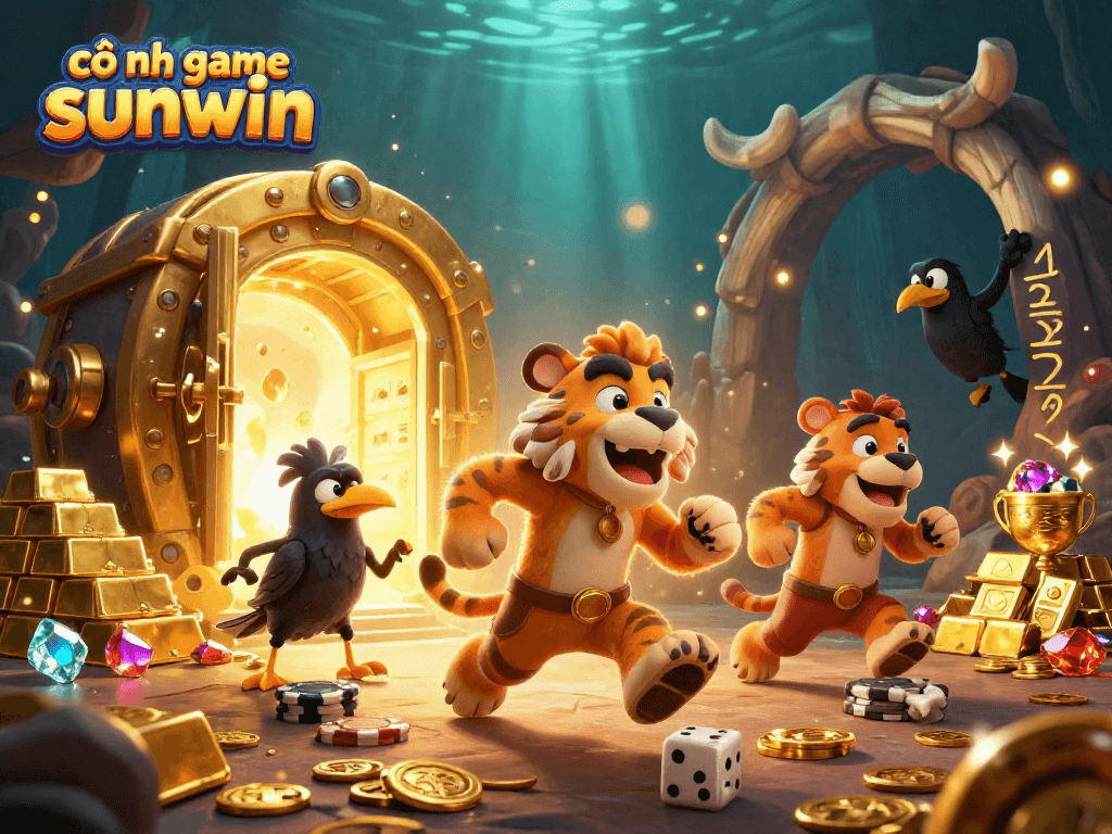 Play exciting games at cổng game sunwin with a vibrant prehistoric casino atmosphere