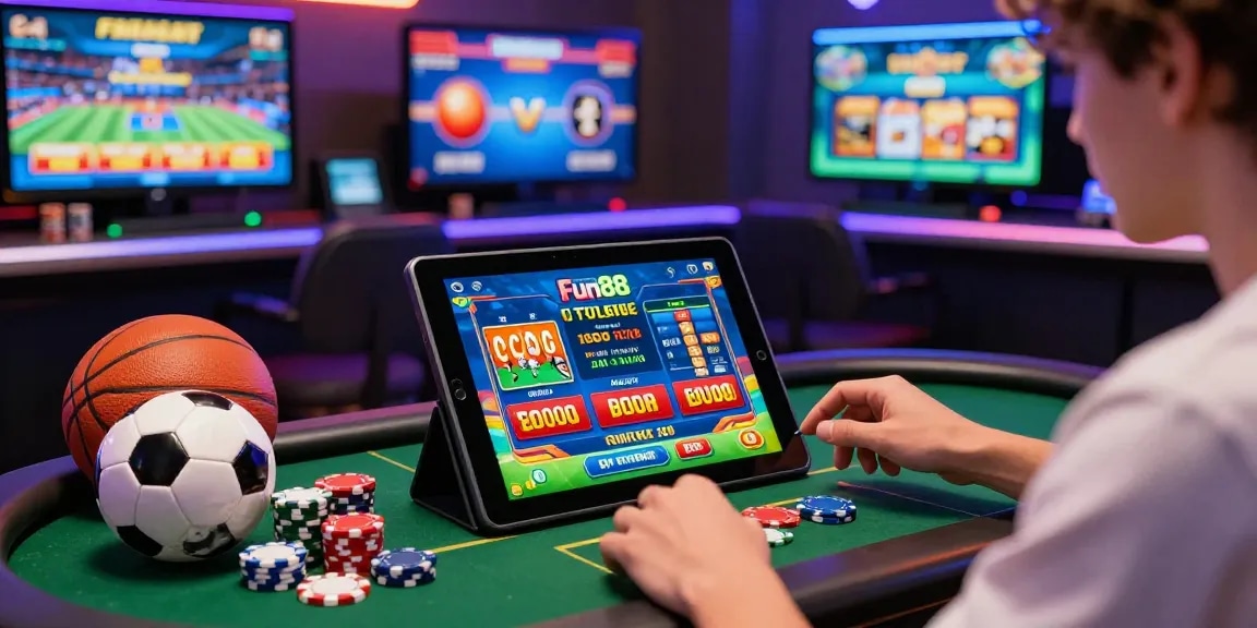 Beginner enthusiast exploring fun88casino options with sports games and lottery tickets.