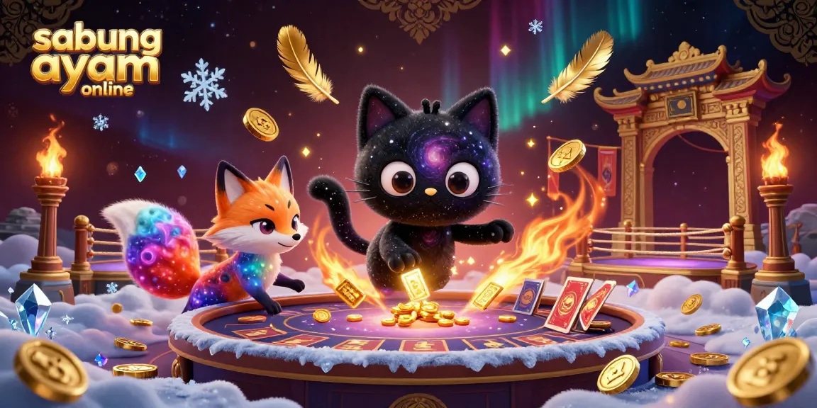Experience vibrant sabung ayam online action in a cosmic casino with stunning visuals and dynamic elements.