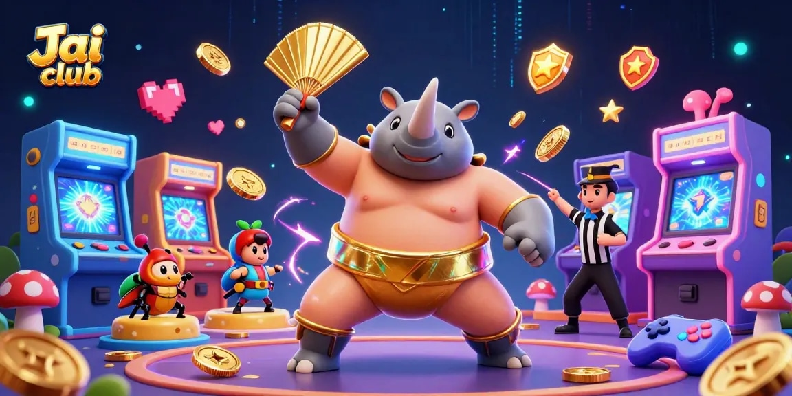 Engage in thrilling games at Jai club with exciting 3D illustrations featuring stunning characters and casino elements.