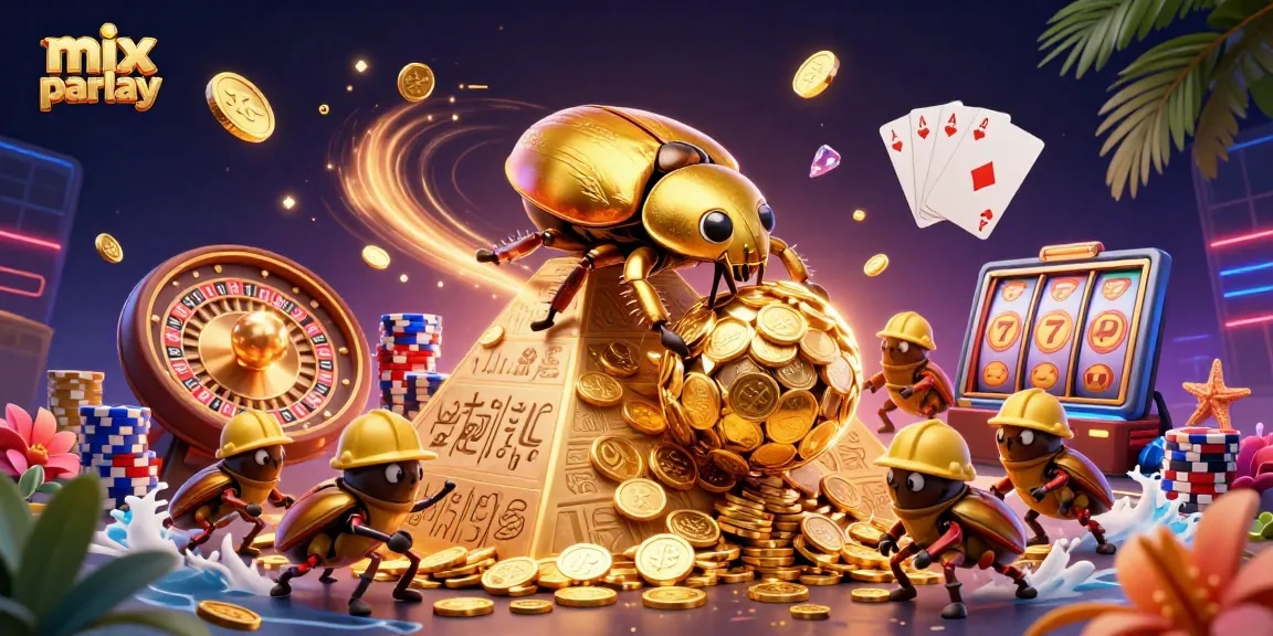 Join the mix parlay excitement with vibrant casino elements and dynamic characters.