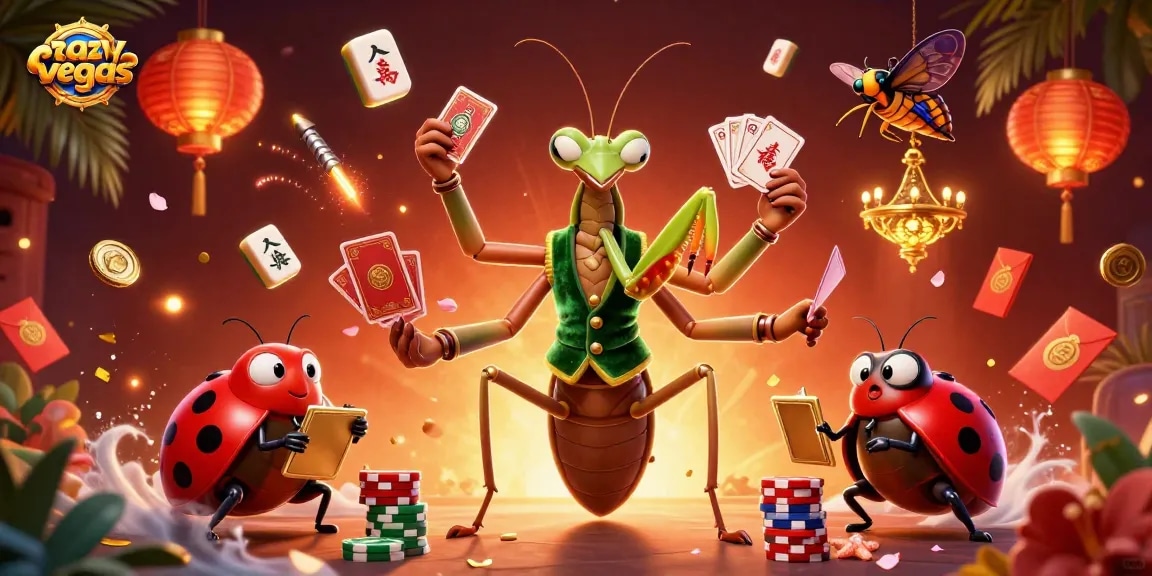 Experience thrilling gameplay at crazyvegas with dynamic characters and engaging casino elements in a vibrant setting.
