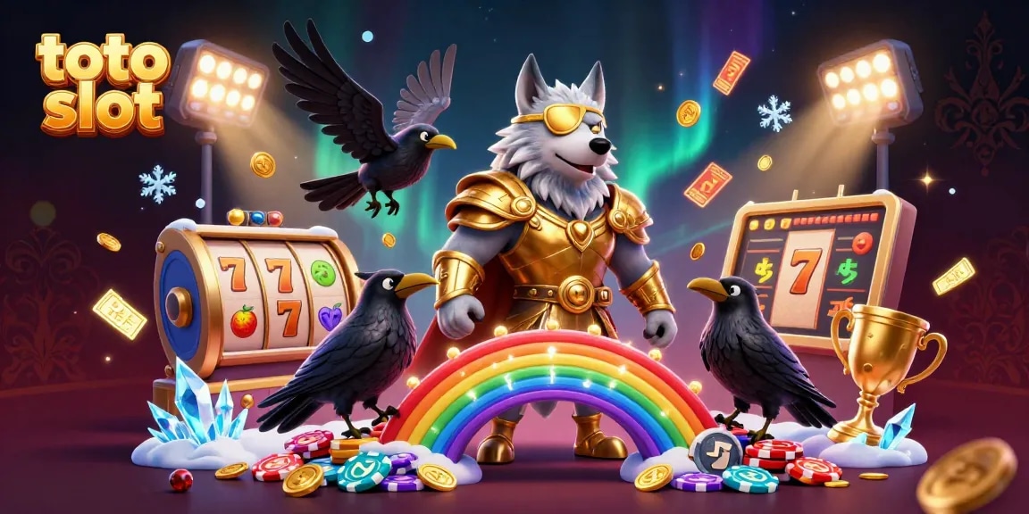 Experience toto slot excitement with dynamic gaming elements in a captivating casino scene.