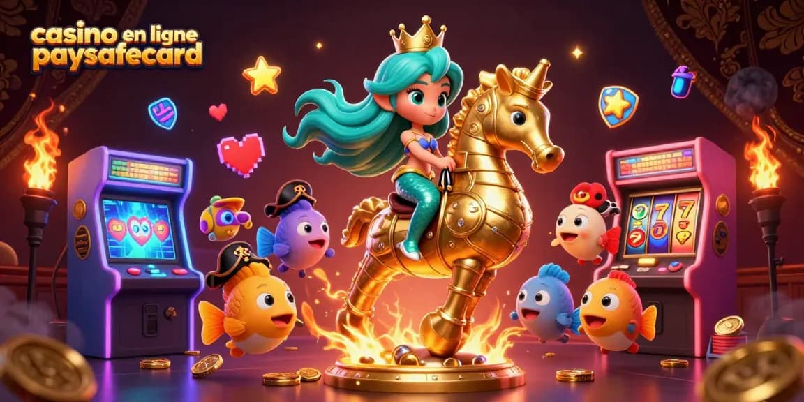 Engage in thrilling action at the casino en ligne paysafecard with vibrant characters and gaming elements.
