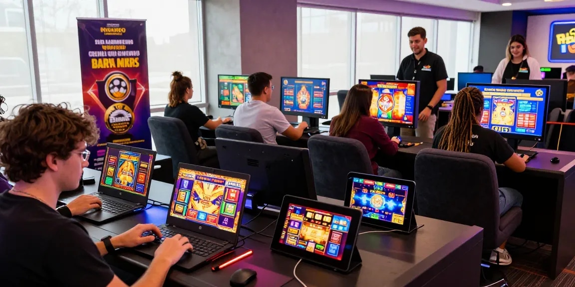 Players enjoying thrilling Slot Habanero games in a vibrant online casino setting.
