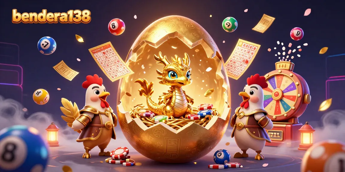 Engage with bendera138's exciting rewards and promotions, featuring vibrant casino elements and a fantasy scene.