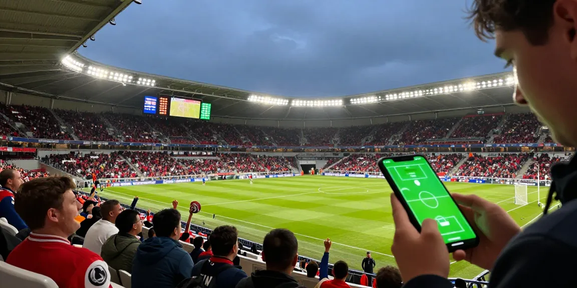 แทงบอลโลก betting predictions with live odds in a vibrant stadium atmosphere