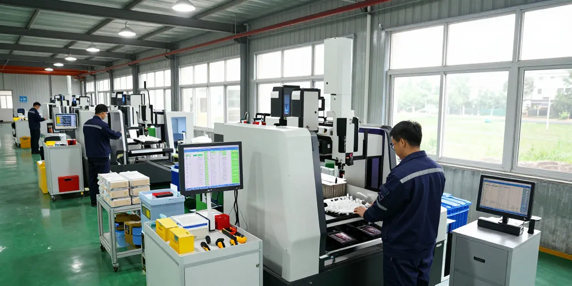 Technician operating advanced machinery in manufacturing facility showcasing depo 5000 production process.
