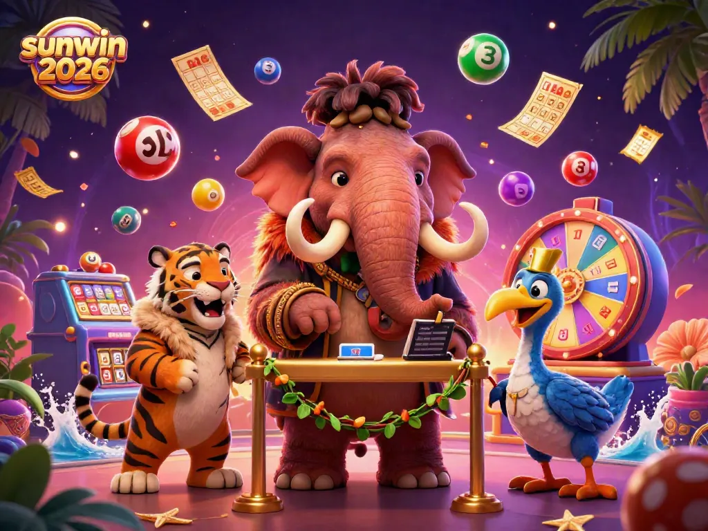 Experience the vibrant world of sunwin 2026 with exciting casino elements and playful character interactions.