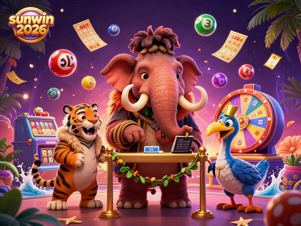 Experience the vibrant world of sunwin 2026 with exciting casino elements and playful character interactions.