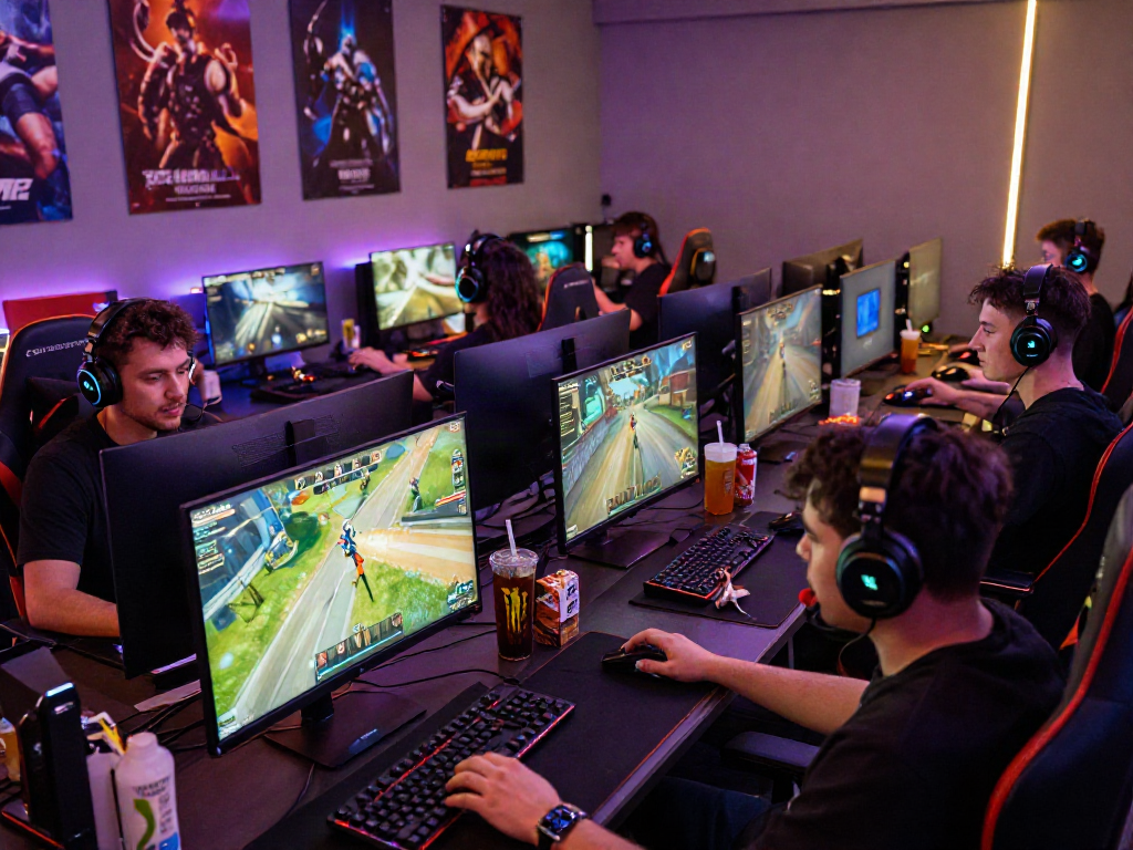 Competitive online gaming scene showcasing players engaged with slot104 in an immersive multiplayer environment.