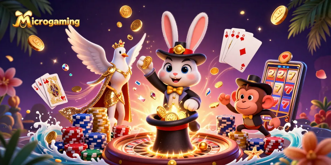Menghadirkan Microgaming sebagai penyedia slot online yang memukau dengan karakter magis dan elemen perjudian interaktif.