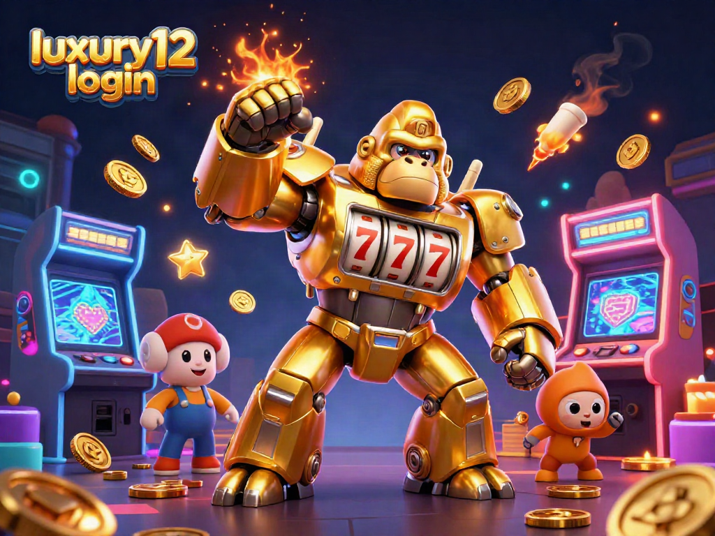Melakukan login di luxury12 login dengan ilustrasi 3D kasino yang penuh warna dan atraktif