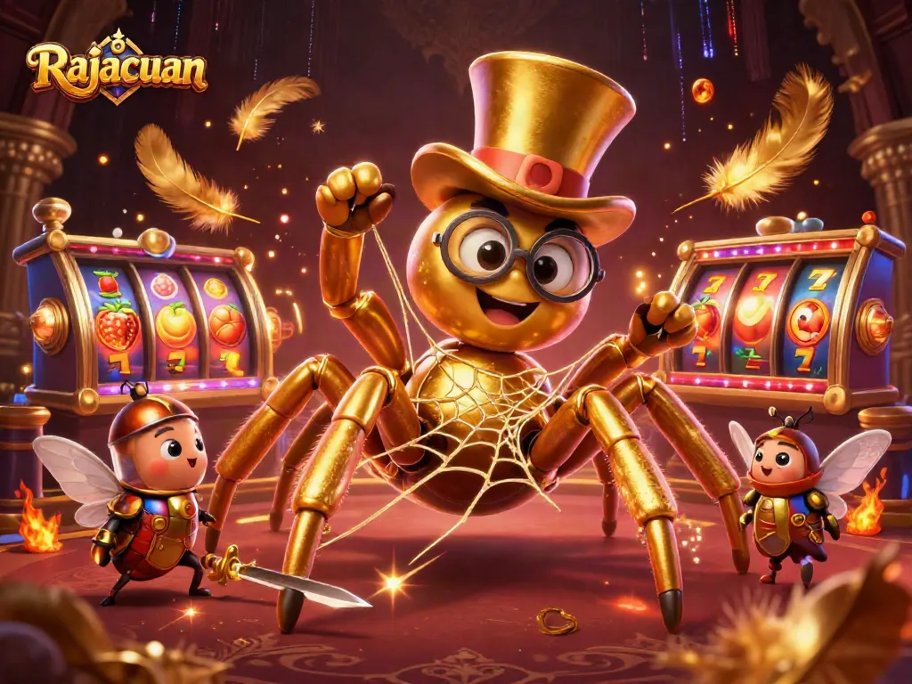 Rajacuan engages players with a thrilling 3D casino adventure featuring dynamic characters and slot elements.