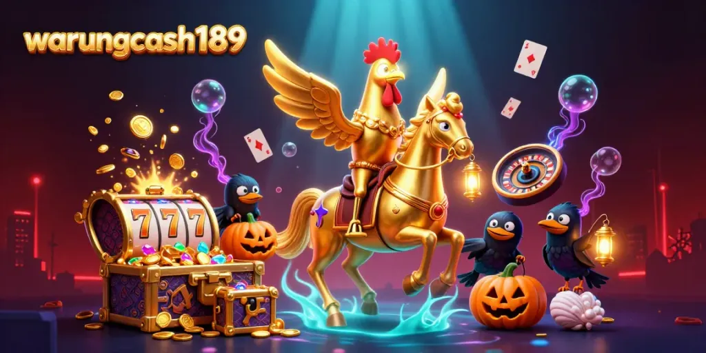 Engage in exciting gameplay with warungcash189, featuring thrilling slot reels and captivating casino atmosphere.