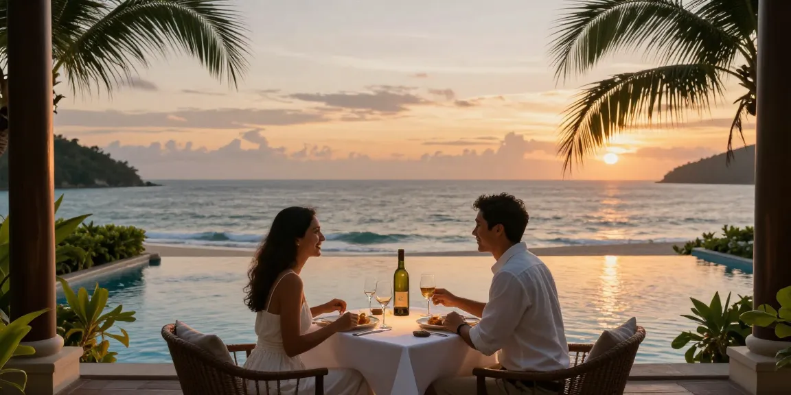 Pengalaman LUXURY111 saat makan malam romantis di resort mewah dengan pemandangan laut yang menakjubkan.