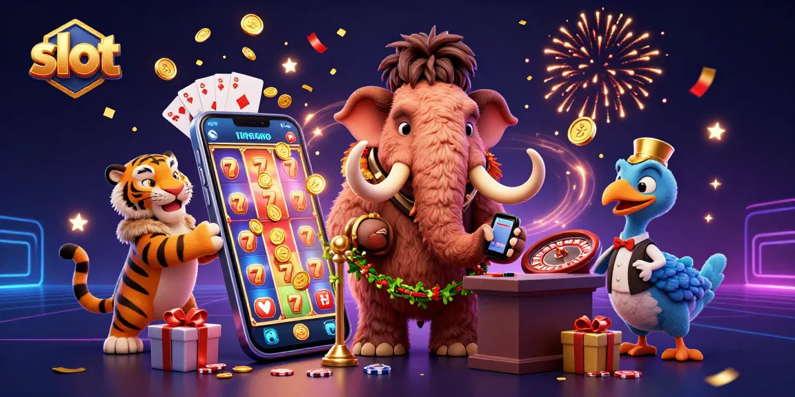 Menangkan slot dengan berbagai simbol beruntung dan karakter kasino yang menghibur di gambar ini.